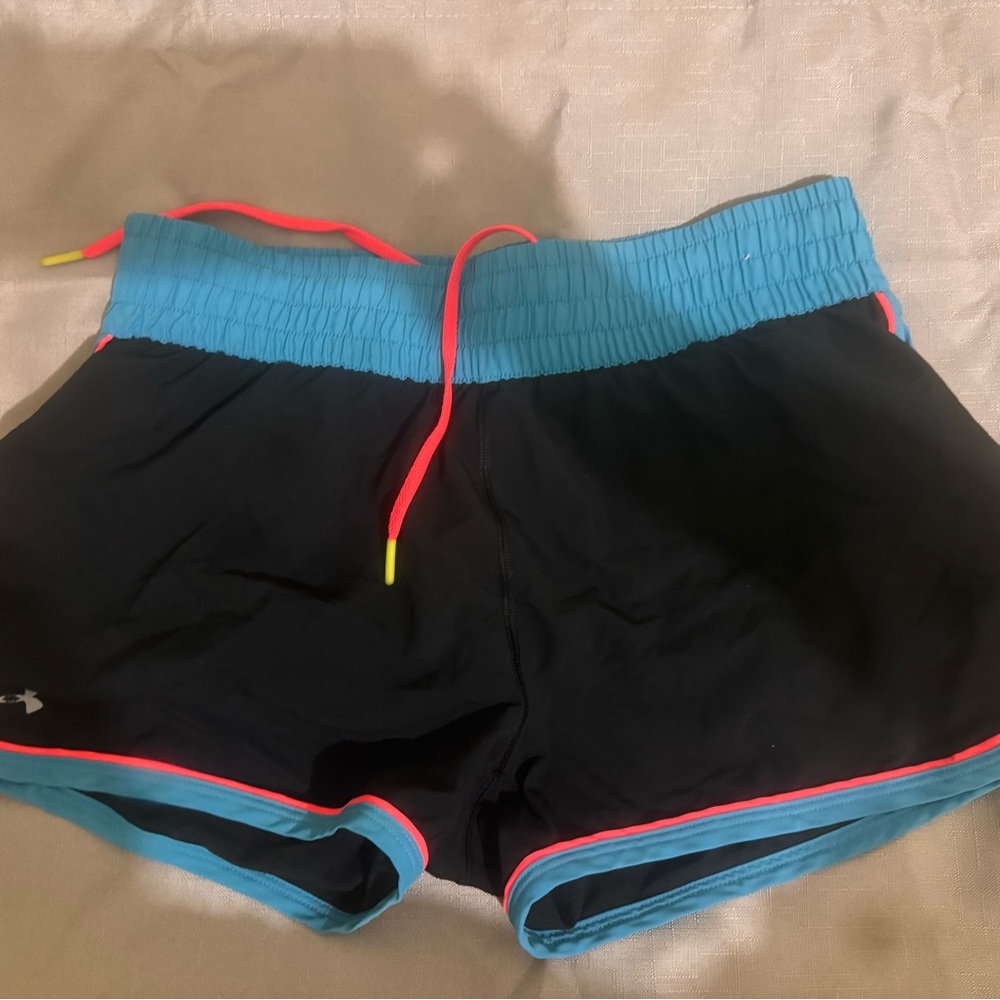 Under Armour Black and Blue Athletic Shorts